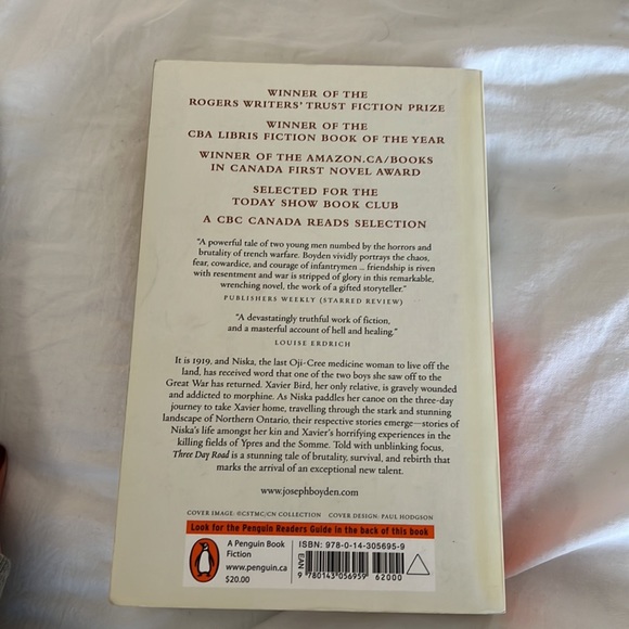 Novel /Book: Three Day Road - Picture 2 of 3